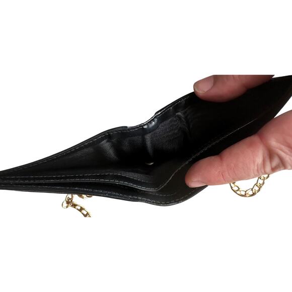 Ferragamo Bi-fold Wallet -  Double Gancini Enamel Black - Picture 15 of 16